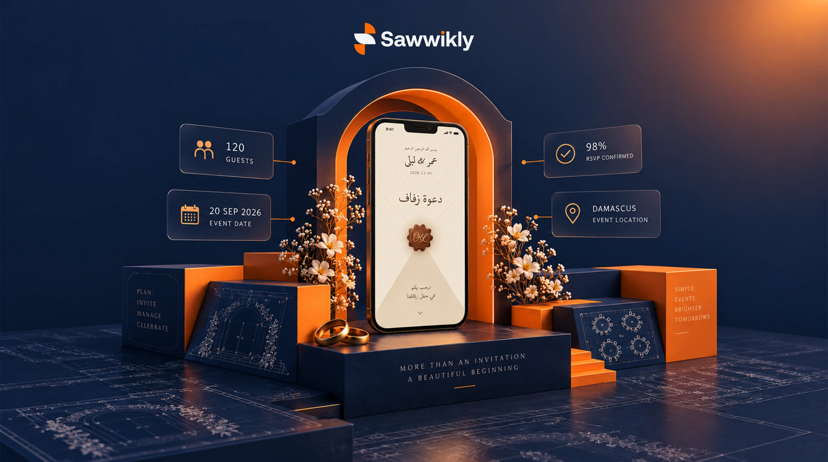 إيفينتوري (Eventory.sy): كيف طورنا أول منصة رقمية تفاعلية لتنظيم بطاقات الدعوة في سوريا