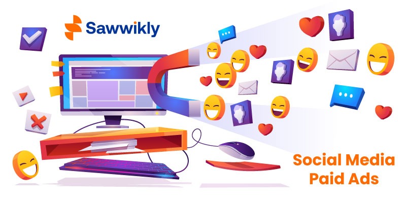 صورة social media paid ads وهي مرفقة مع مقال حول إعلانات ميتا المدفوعة في سوريا واستراتيجيات تفعيلها.